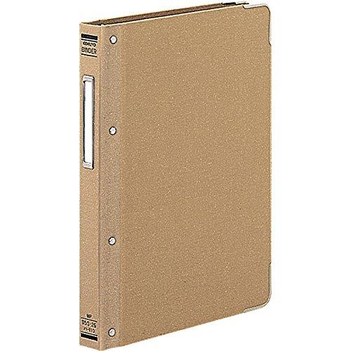 KOKUYO File Binder, Cloth Covered, B5 Size, Vertical, Metal Corners, 26 Holes, 100 Sheet Capacity, Model Ha-110