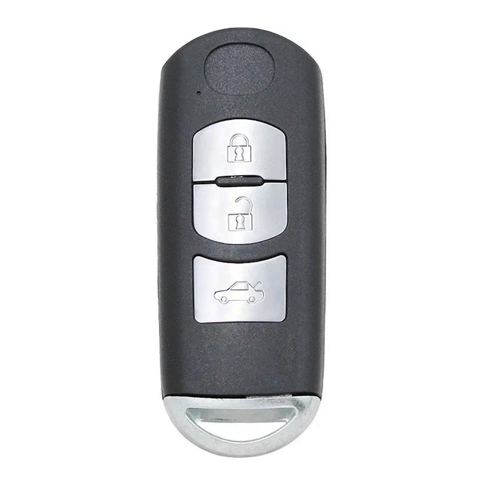 2/3/4 Tasten Fernbedienung Auto Schlüsselgehäuse Hülle Abdeckung Rot Halten für Mazda 3 6 CX-3 CX-5 Axela Atenza mit Notfallschlüssel Unbeschnittene Klinge