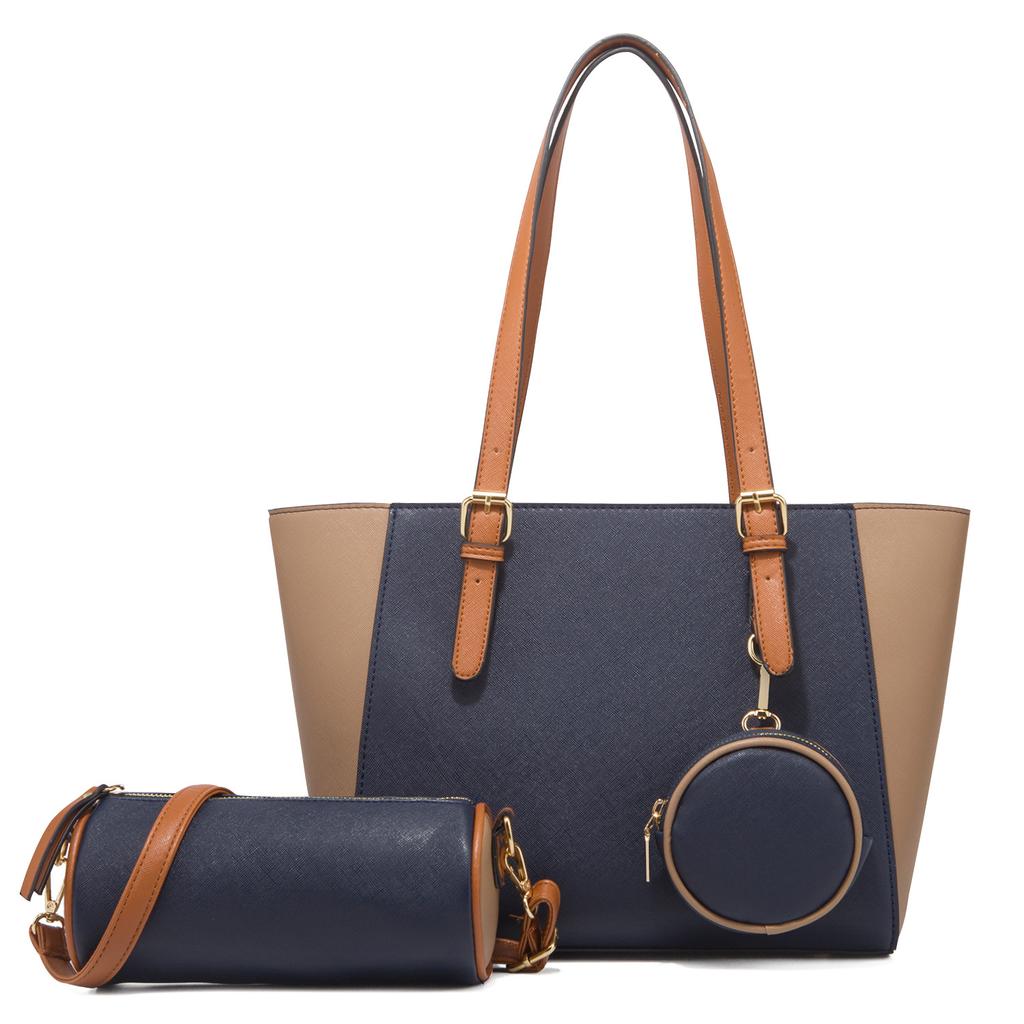 Shoulder Bags for Women  Fashion All-Match Large Capacity Tote Bags Female PU Leather Handbags and Purses 3Pcs Bags Set