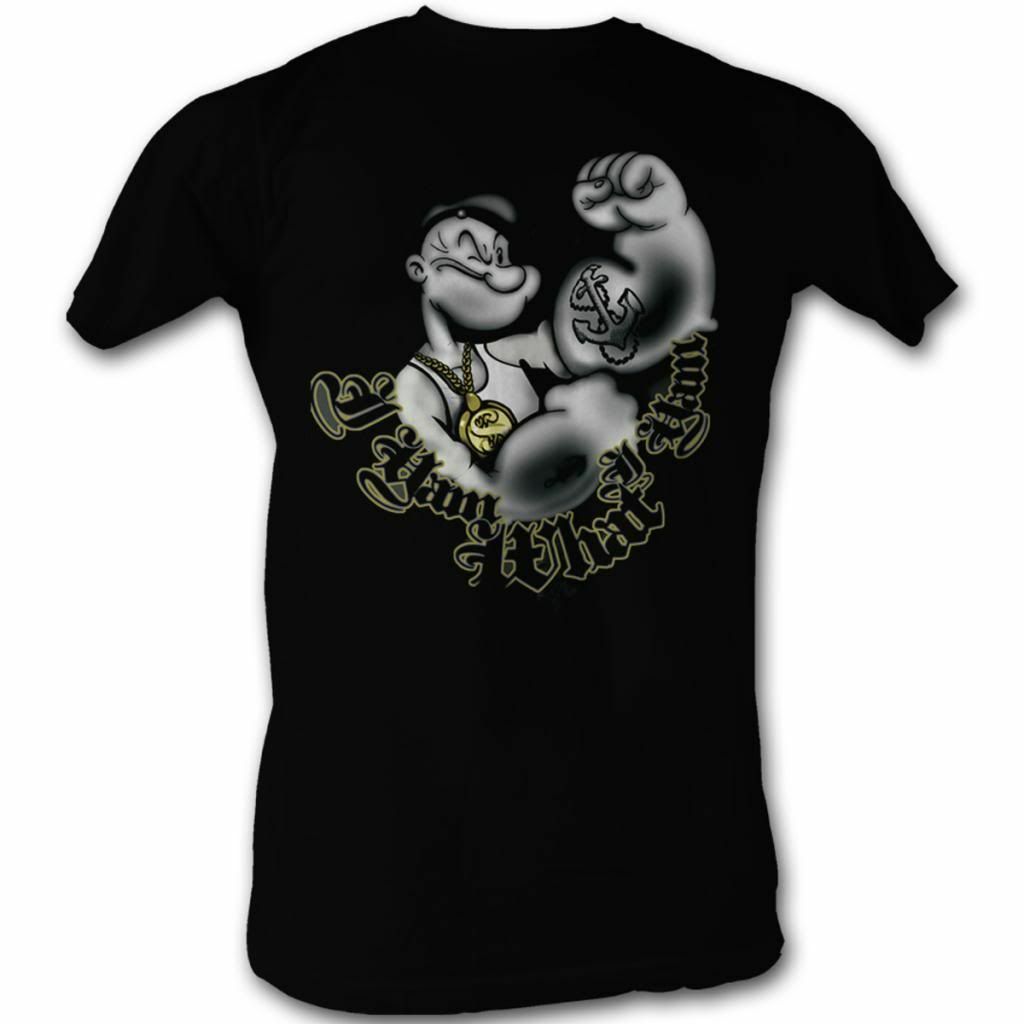 Popeye I Y Am Black Adult T-Shirt XXL