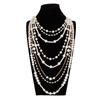 Baroque Multilayer Pearl Necklace Bohemian Style Women's Clavicle Chain  Banquet