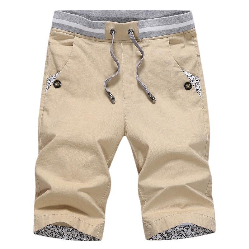 Newest Men Cotton Fashion Men Short Summer Casual Shorts Linen Mens Shorts Bermuda Beach Short Plus Size Joggers Male