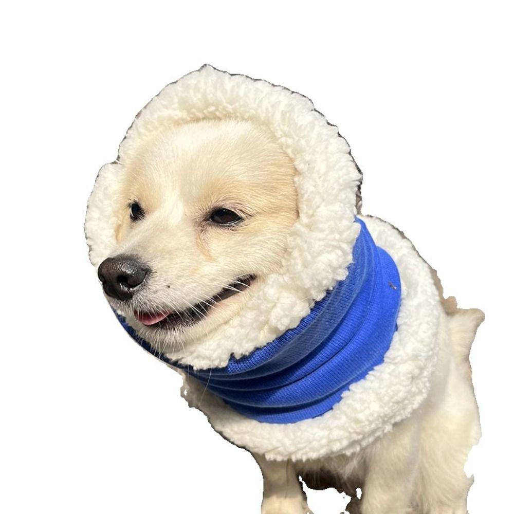 Noise-proof Dog Calming Earmuff Anxiety Relief Hearing Protection Pet Neck Gaiter Thickened Breathable Dog Ear Caps