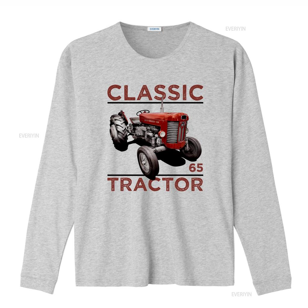 Classic Vintage Tractors Massey Ferguson 65 Inspired Retro Style T Shirt vintage Washed Breathable fashion Unisex