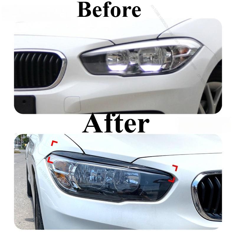 Car Eyebrow Eyelid Lamp Light Eyebrows Headlight Accessories For BMW F20 F21 1 Series 116i 118i 120i 125i M135i M140i 2015-