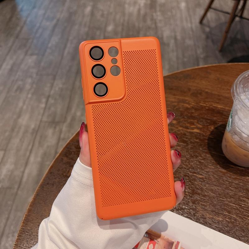 Heat Dissipation Breathe Phone Case for Samsung Galaxy S23 Ultra S22 Plus S21 FE S20 Note 20 10 Luxury Ultra Thin Cooling Cover