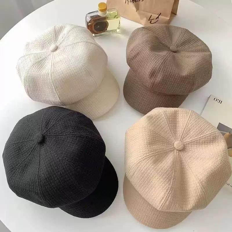 Damski Wszechstronny Beret Damski Zimowy Casualowy Kapelusz Retro