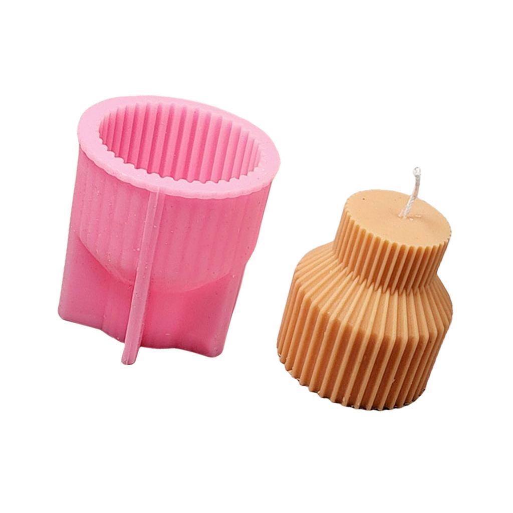 Striped Shape Silicone Candle Molds Soap Making Molds for Epoxy Resin Candle Soap Making Home Decoration Art Craft