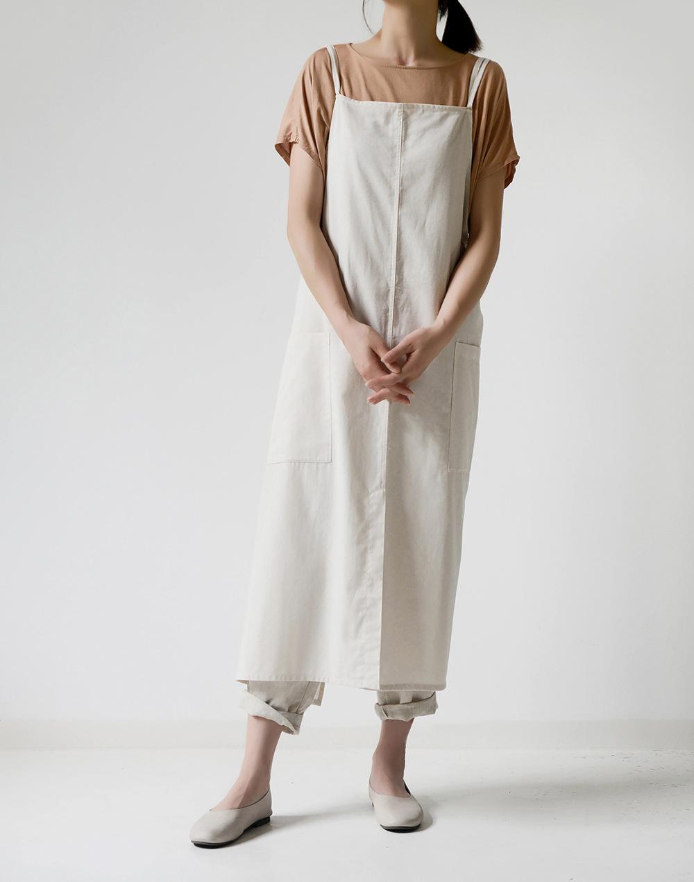 

Водонепроницаемый дышащий хлопковый фартук для дома, японской и корейской домашней работы, антигрязный, кухня, кофейня, маникюрный салон, фартук