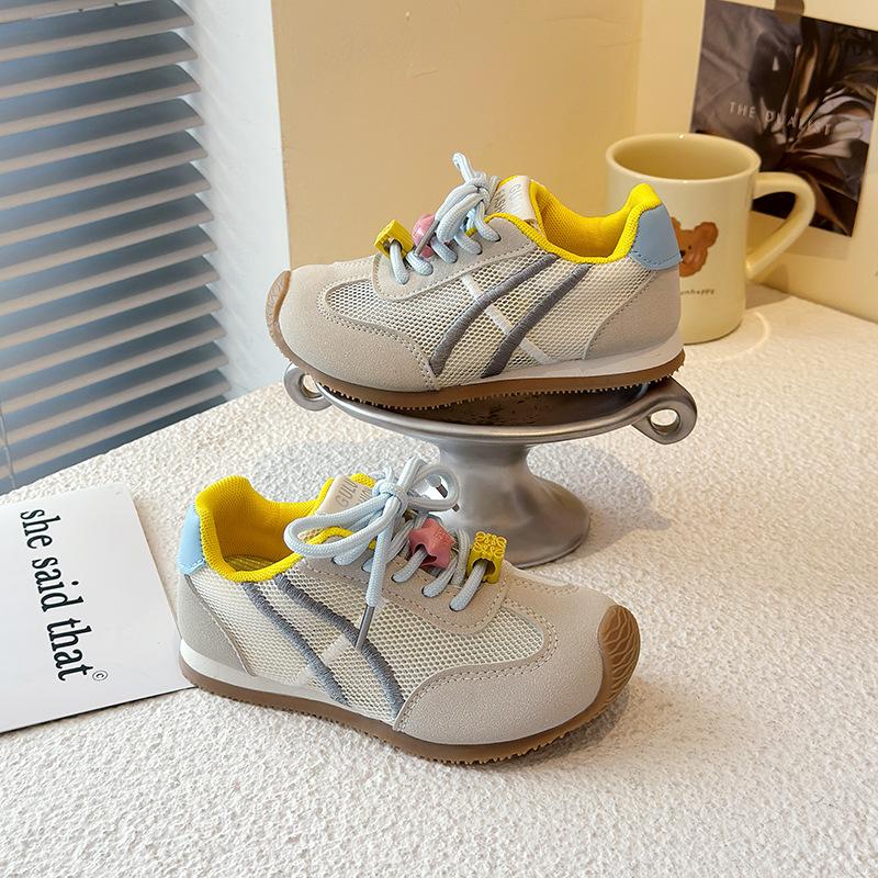 2025 spring and summer new Ming series low saturation moral training shoes girls lace-up casual versatile color matching flat-soled Forrest Gump shoes