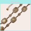 Catena da vita vintage in metallo con design geometrico per donne in stile boho