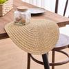 Minimalists Rose Cutout Linen Placemat Biodegradable Materials Heat Protective for Home and Restaurant Use Round