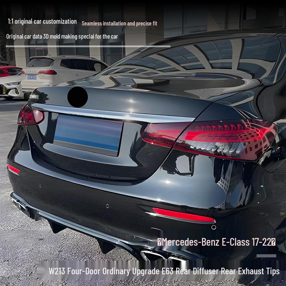 Mercedes-Benz E-Class W213 (2017-2022) E63 Rear Diffuser with Tailpipes Upgrade