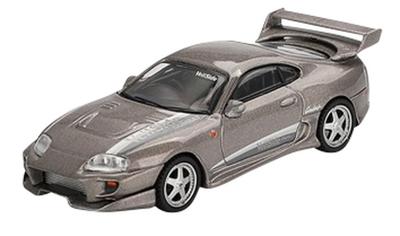 MINI GT Scale Toyota Supra Veilside Combat Combat Gray Finished Model 1/64 V-II (Right-Hand Drive) MGT00978-R
