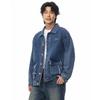 Washed Denim Jacket Men's New Retro Work Jacket Loose Top