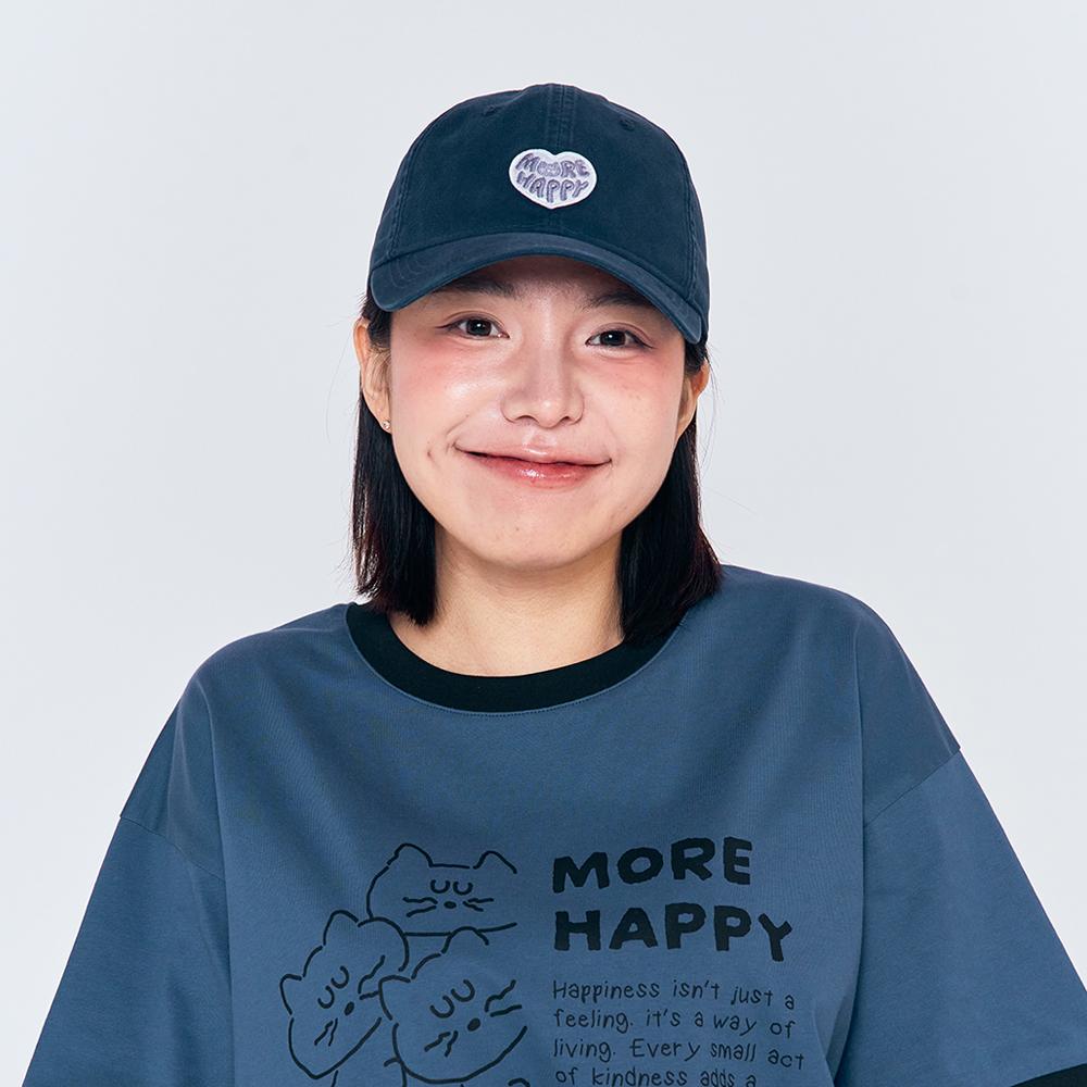 Beuleonchibeuladeo Brunch Brother Ball Cap More Happy Navy