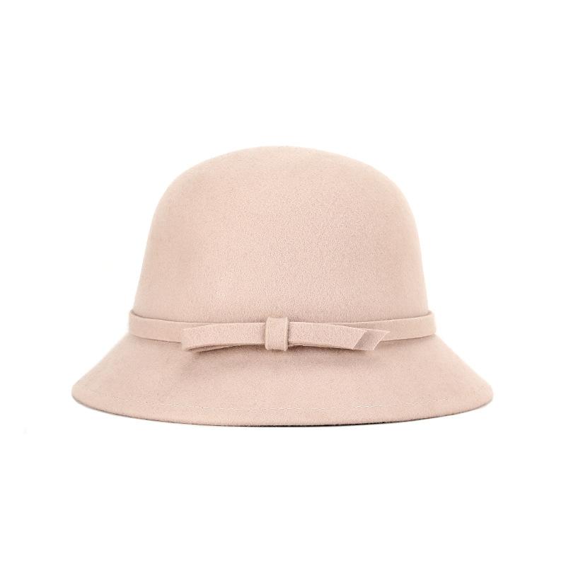 2025 Women’s Pure Wool Felted Cloche Hat Winter Warm Bowl Cut Bucket Cap for Outdoor Chic Autumn Winter Fashion