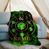 Personalized Custom Name Blanket - Dungeons & Dragons Print Design,Blanket for Sofa,Bed,Travel,Camping - Soft and Warm, Great Gift