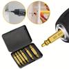6pc HSS Extractor Double Head Screw Slide Tooth Removal Screwdriver Screwdriver Bit Broken Wire Tool Set