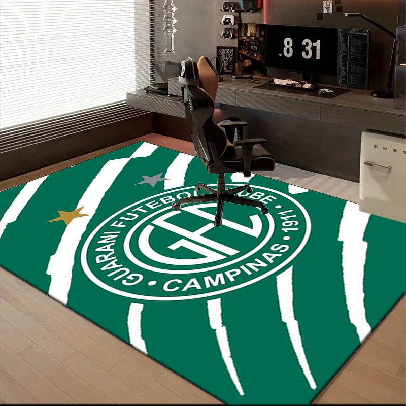 Football Club Emblem Printed Office Carpet Chair Cushion Entryway Rug, Rugs for Living Room, Bedroom Christmas gifts