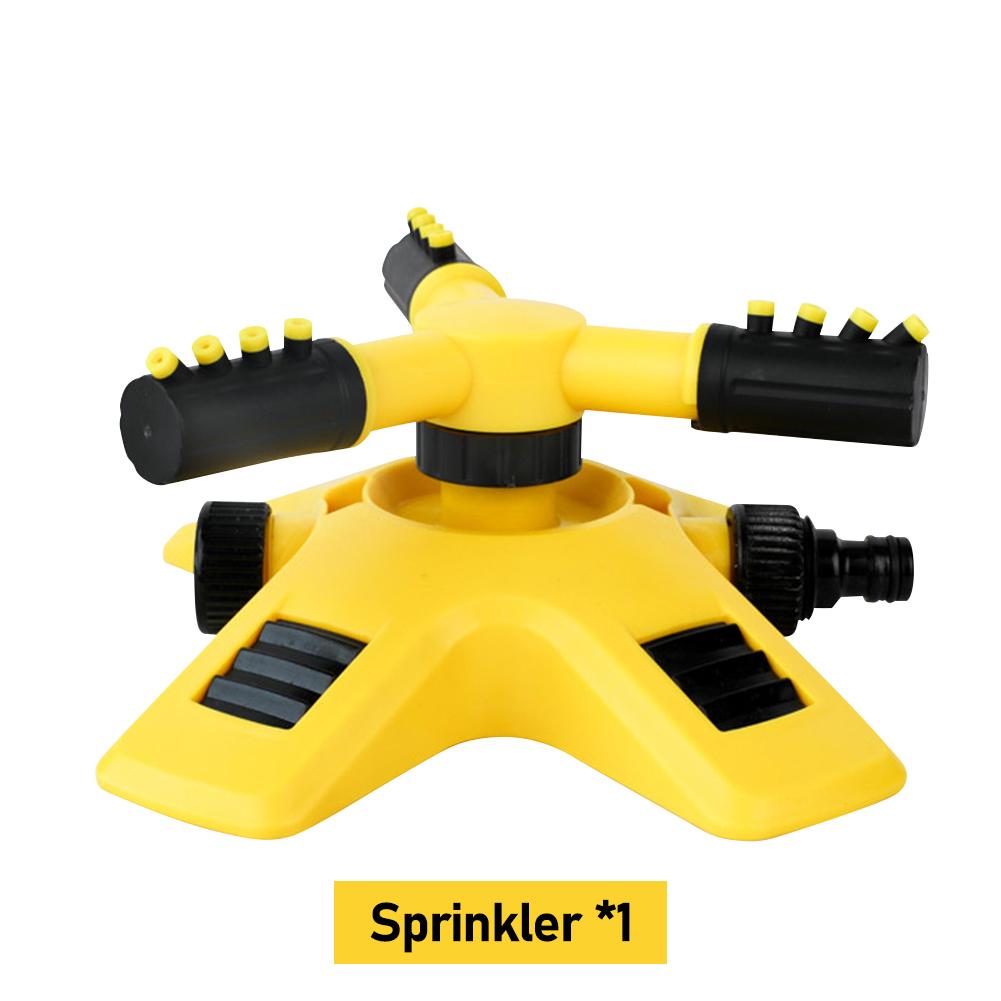 360 Degree Automatic Rotating Sprinkler Head 3-Arm Water Sprinkler Garden Lawn Large Area Coverage Water Sprinkler Irrigation