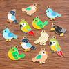 10pcs DIY Jewelry Accessories Cute Multi-colored Bird Parrot Pendant