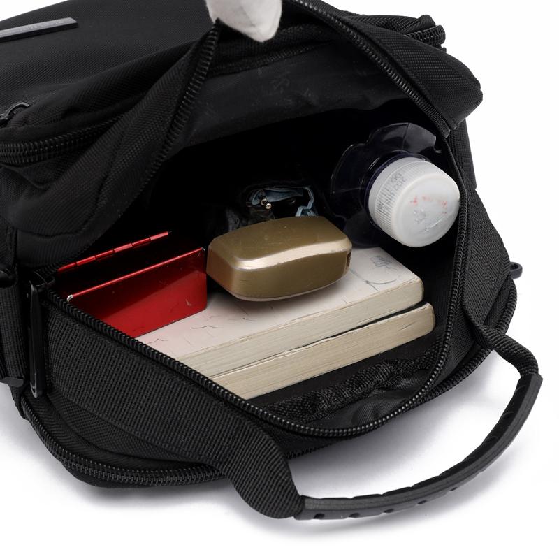 Men's Waterproof Shoulder Bag - Large Capacity Business/Leisure Crossbody with Multi-Layer Pockets