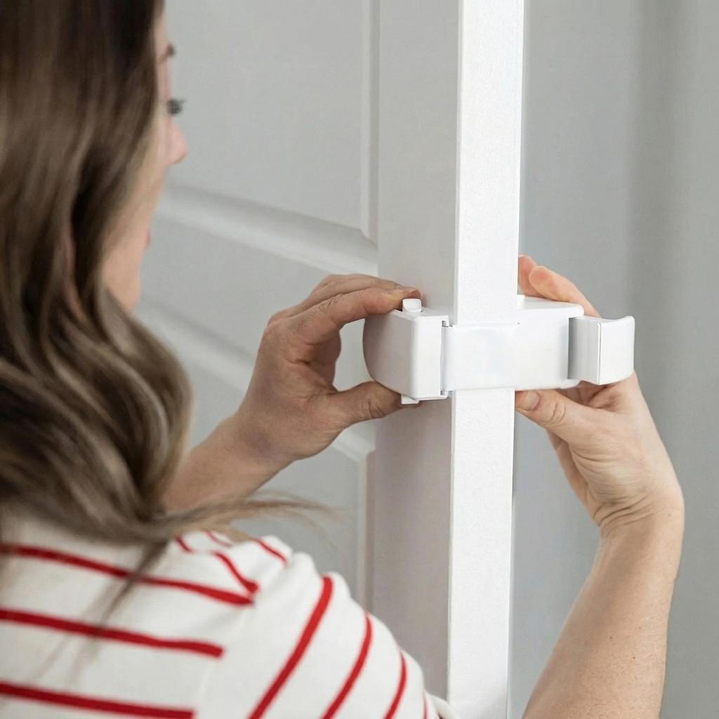 Safety Lock Child Lock Safety Snap-on Door Locks Cabinet Refrigerator Catch Lock Tool-free Adhesive-free Baby Safety Door Lock