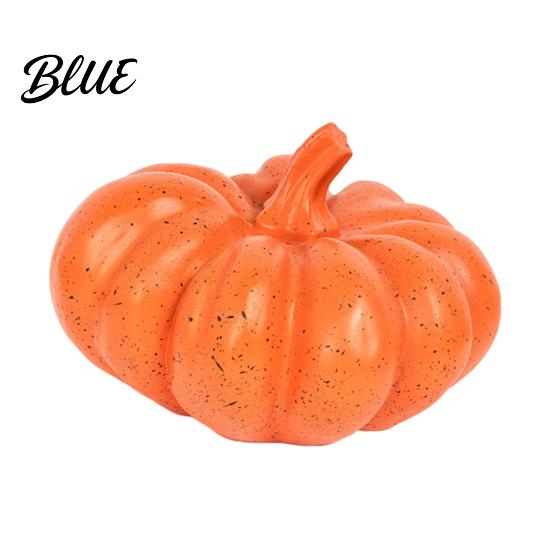 Round Smooth Pumpkin Decor Halloween Ornaments Resin Delicate Texture Stable Sculpture Spotted Ornament Textured Accents for TV Cabinet Wine Table