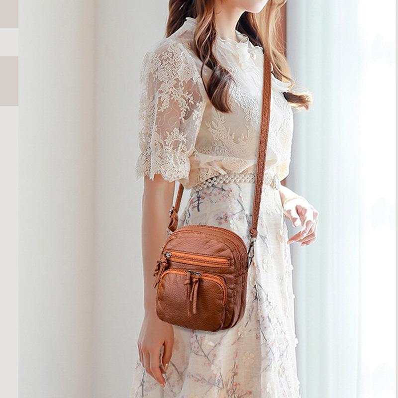 Mote Sommer Designer Dame Høykvalitets Liten Crossbody Bag Mykt PU-skinn Dame Skuldervesker Messenger Bag Uformelt kvinnelige håndvesker