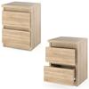 Sonoma Oak Nightstand 30 CM 2S Night Table Bedroom Furniture Chest of Drawers