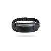 Running Pouch [Non-bouncing, Sweatproof & Waterproof] Waist Pouch with Water Bottle Pouch, Adjustable Belt, Earphone Hole (Black)