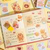 50piece/book Cute Cream Bear Sticker Girl Journal Phone Case DIY Scrapbook Sticker Kawaii Decoration Sticker Gift