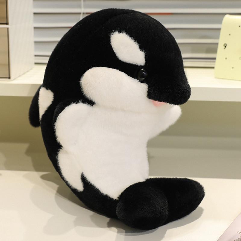 

Plush Whale Toy With Soft Pp Cotton Filling For Kids And Collectors 35cm чёрный