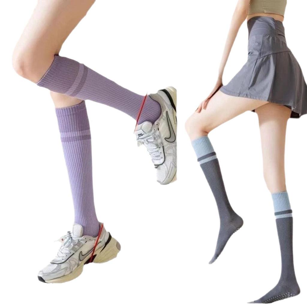 Women's Non-Slip Compression Calf Socks for Yoga, Pilates, and Fitness