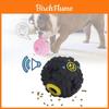 Exciting Black Squeaky Treat Dispensing Ball For Dogs Perfect For Chewing And Dental Health
