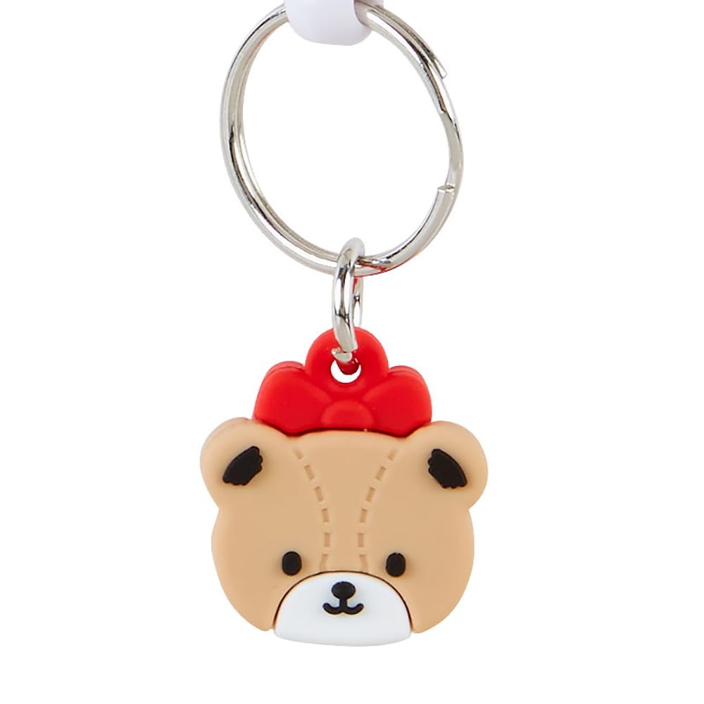 Sanrio Hello Kitty Retractable Keychain Key Mascot x x Character Item 168645 Face-Shaped (13 4.9 1.8 cm) No.