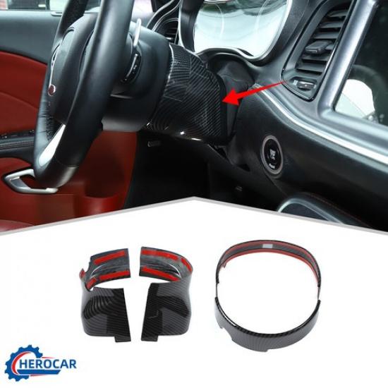 Electric Steering Wheel Base Cover Trim Decor for Dodge Charger/Challenger/300C