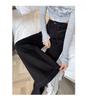 Women's 2025 Slimming Wide-Leg Black Jeans - Trendy Design for Autumn & Summer