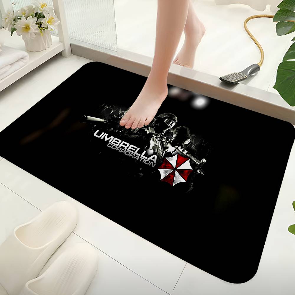 Umbrella Corporation Laser Floor Mat Retro Multiple Choice Living Room Kitchen Rug Non-Slip Modern Home Decor