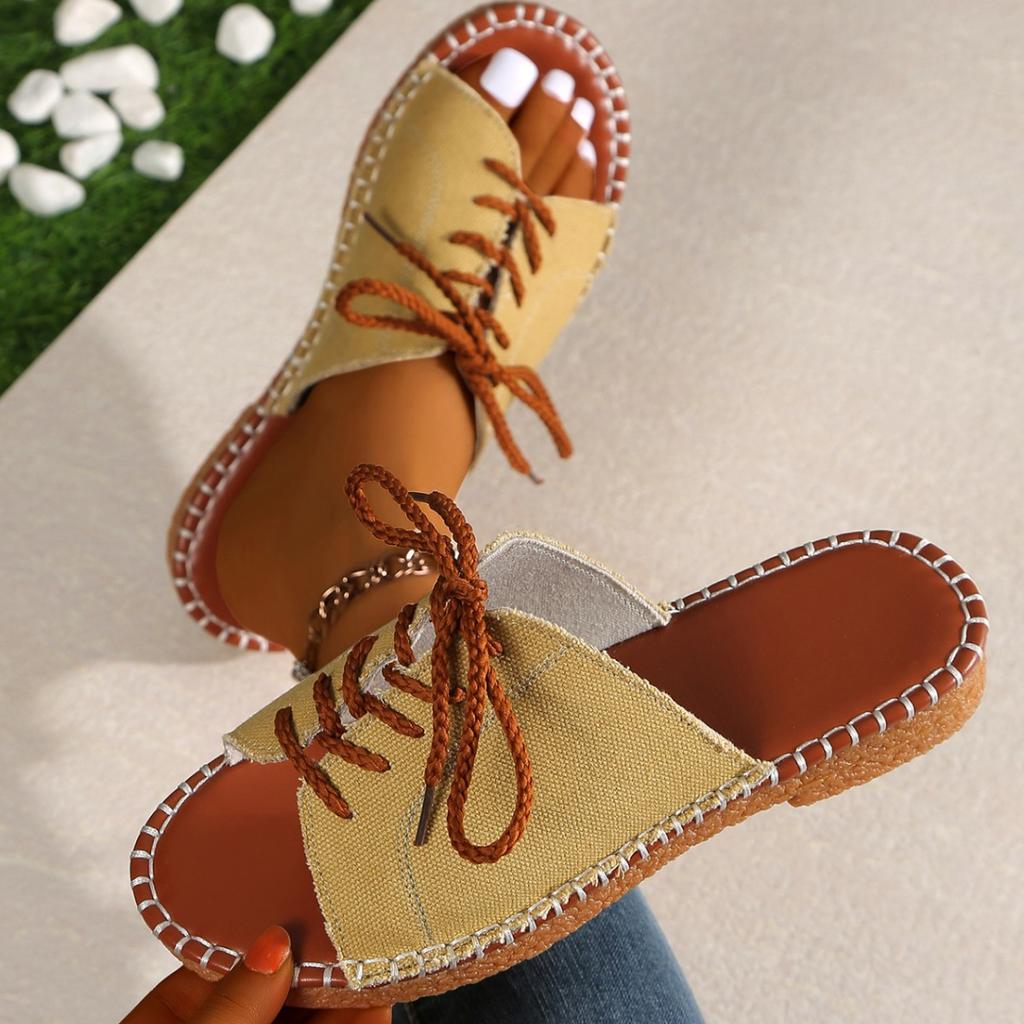 Temu große Rindersehnensohle Kreuzgurt Außenhandel europäischen und amerikanischen Stil Ein-Wort-Riemen coole Hausschuhe 2025 Sommer Strand Damenschuhe