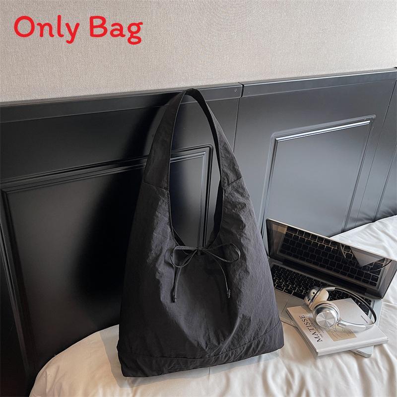 Fashion Nylon Tote Bag With Lazy Bow Knot For Daily Casual Women