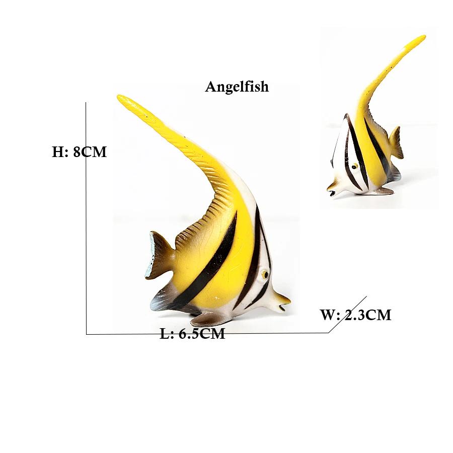 Marine Toy Animals Figures Sword fish Sailfish Salmon Shark Piranha Animal Figurines Action Figure Children Toys Games kids Gift
