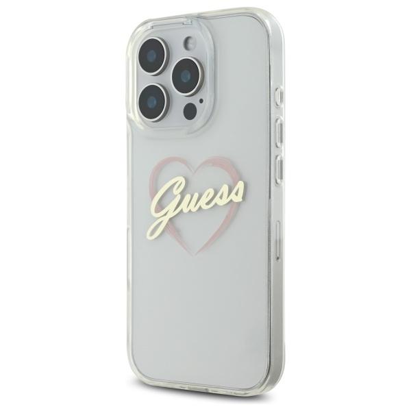 Guess Guhcp16Xhchgspt Iphone 16 Pro Max6.9 Przeźroczysty/Transparent Hardcase Iml Heart
