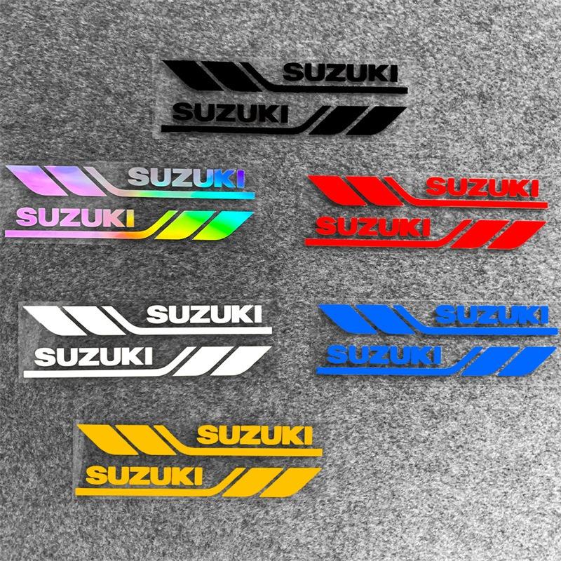 Suzuki Motorcycle Reflective Stickers Modification Waterproof Decoration Body Bumper Shock Absorber Fuel Tank Trunk Decor Decals