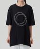 ASTRAL PROJECTION [Double Ring] Cotton Loose Fit Short Sleeve T-Shirt_Black