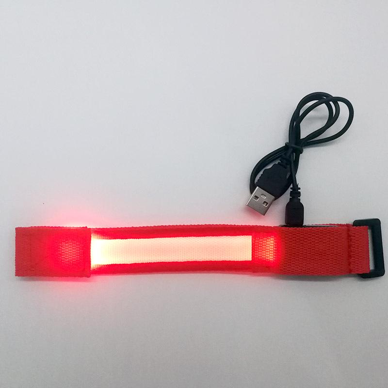 LED Luminous Bracelet: Flashing Wristband for Outdoor Night Running & Cycling with Company Logo Support