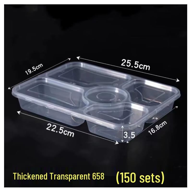 ZB Disposable PP Plastic Takeaway Meal Boxes