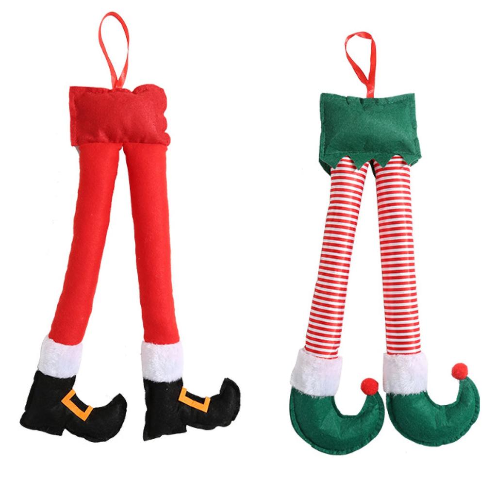 Santa Legs, Car Trunk Leg Pendant, Christmas Plush Decorations, Snap On Trunk Or Christmas Tree, Car Decorations, Universal For Cars