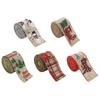 Linen Christmas Themed Ribbon Festive Atmosphere Anywhere Go Wrapping Ribbon Burlap Ribbon Ribbons